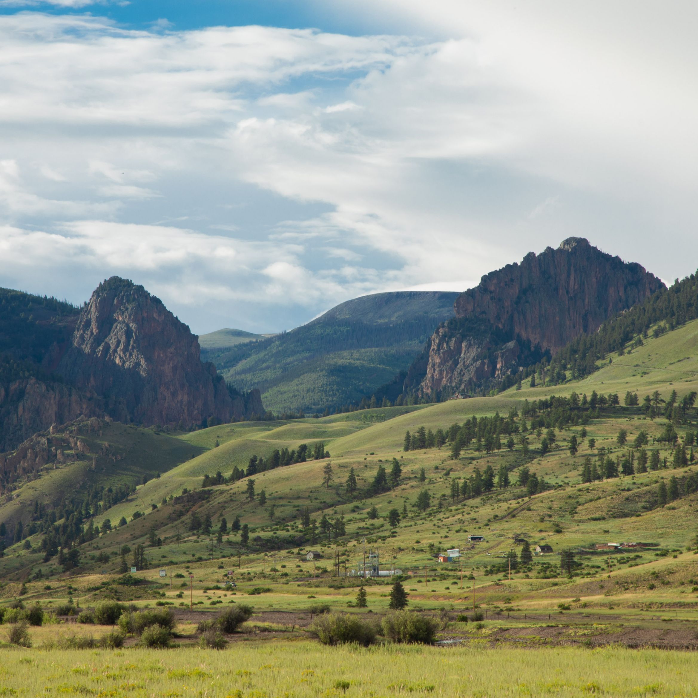 Mountain valley near South Fork, Colorado