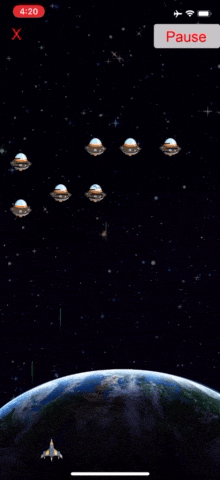 Space Battle animated game play