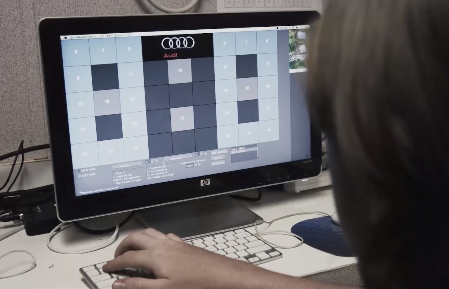 Audi Scoreboard Control Interface