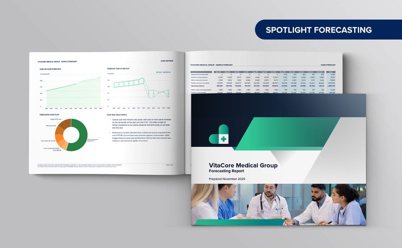 Sample forecasting report cover