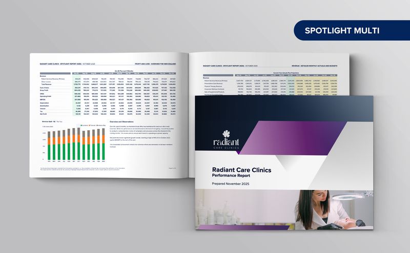 Sample multi report cover