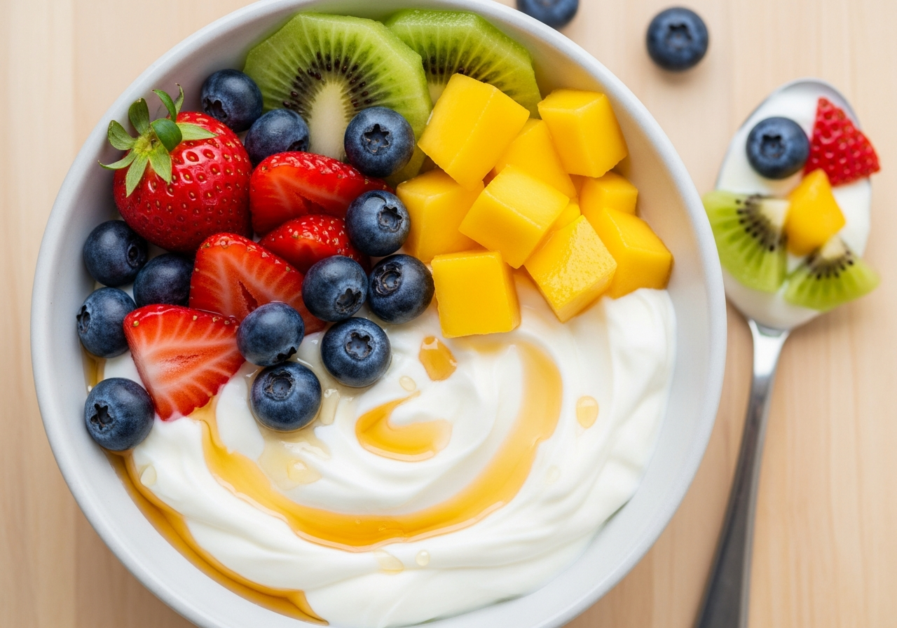 กรีกโยเกิร์ต อาหารเช้า