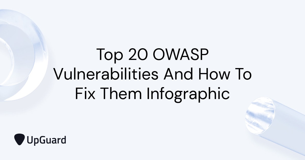 Top 20 OWASP Vulnerabilities And How To Fix Them Infographic | UpGuard