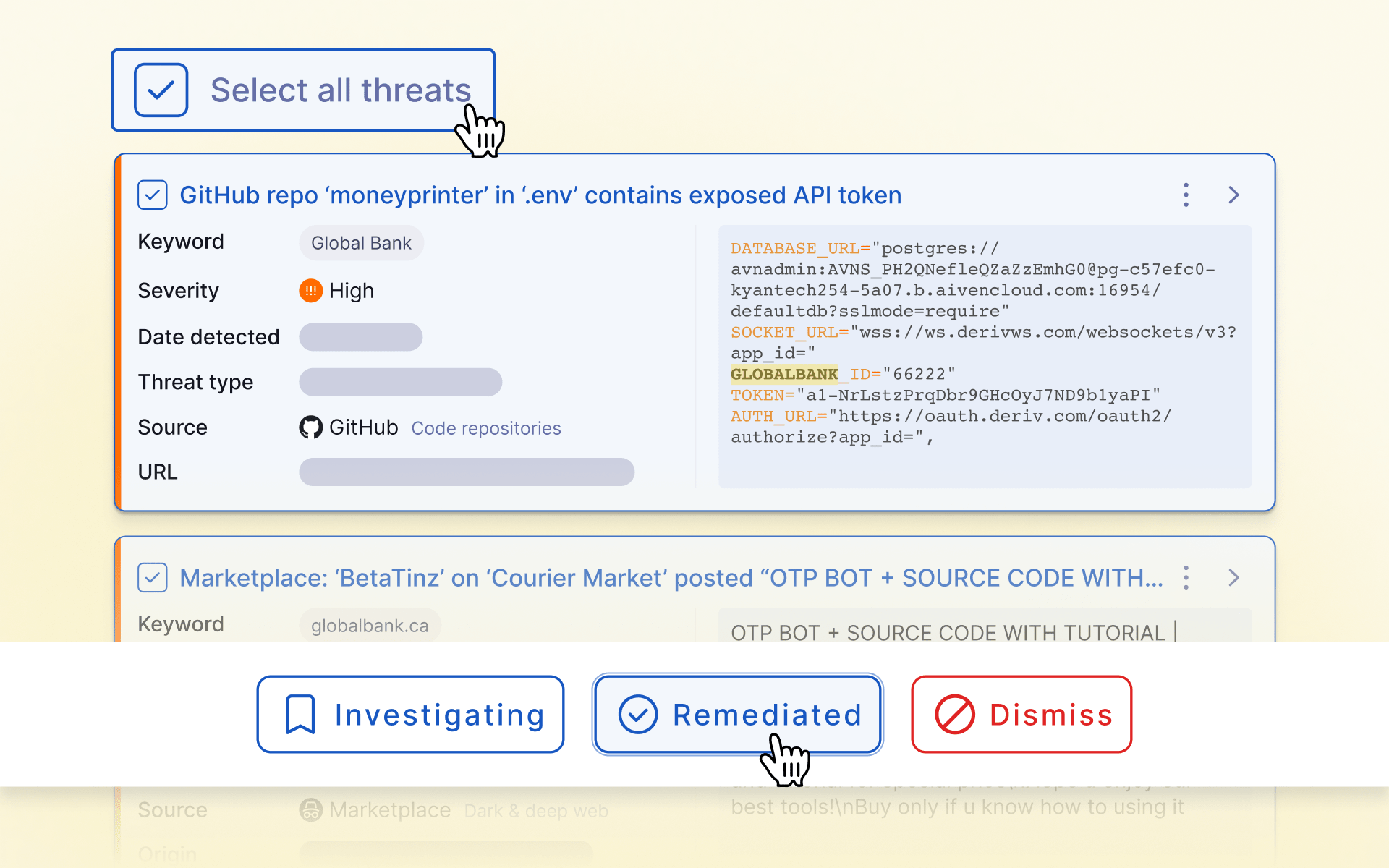 Easily manage threats at scale with new bulk actions