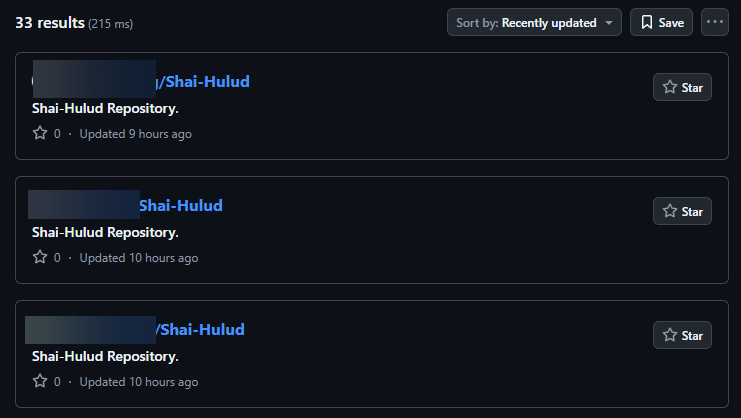 Stolen credentials being published. Source: Aikido.dev