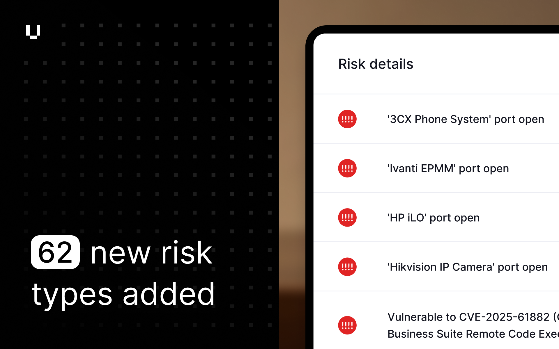 Expanded risk detection with new risk types