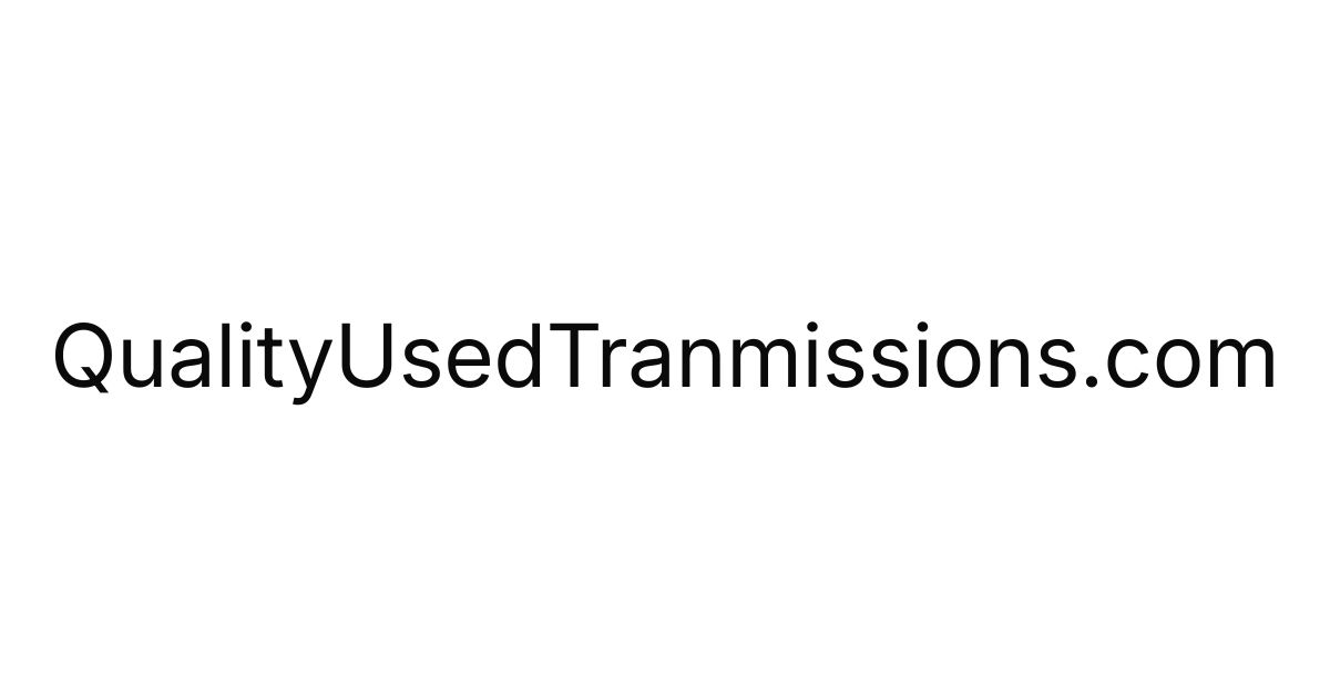 Quality Used Transmissions Suffers Breach According to Dark Web Reports