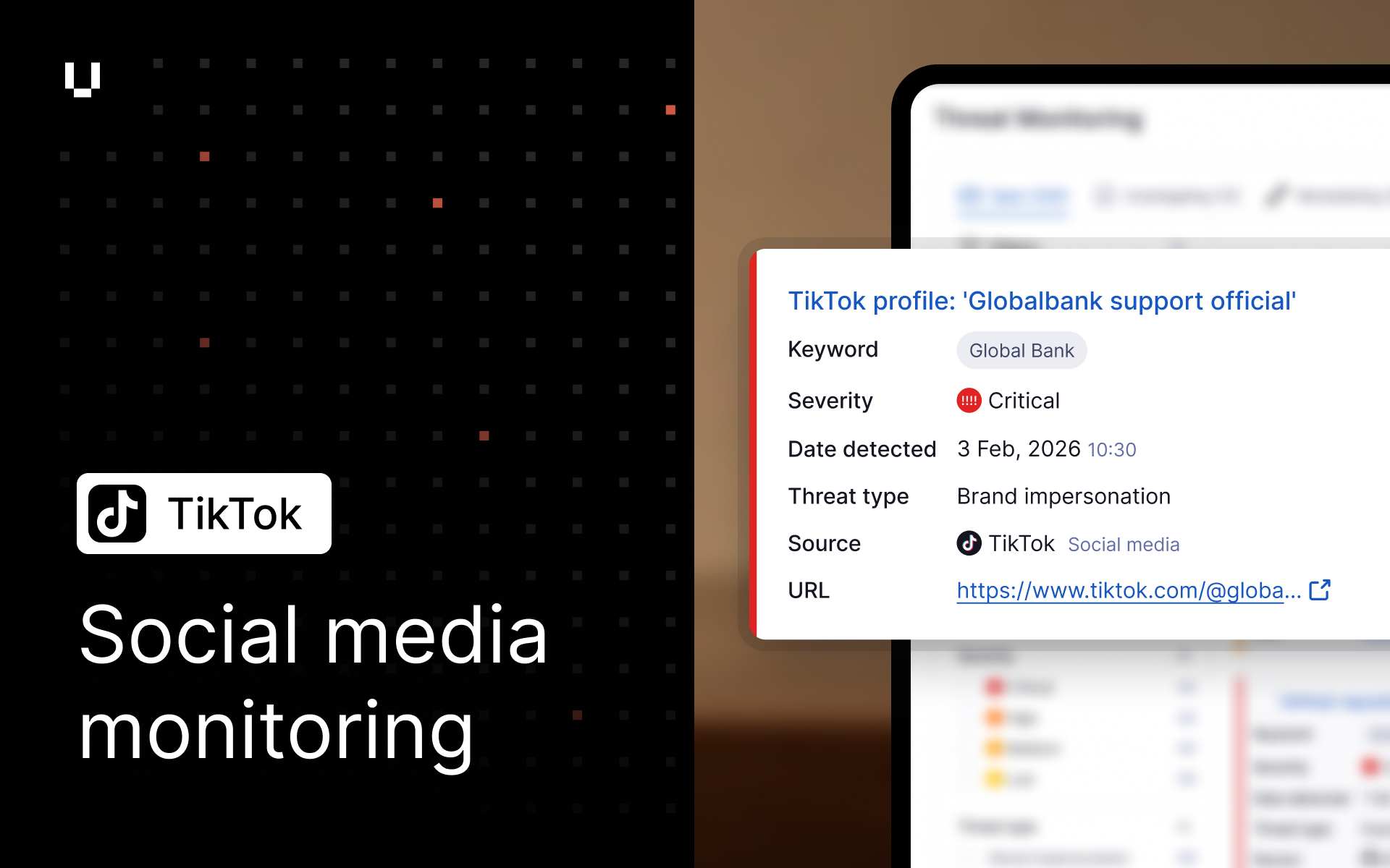 Social media monitoring for TikTok