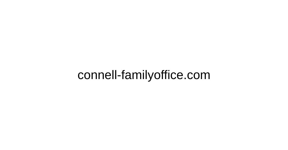 Data breach reported for Connell Family Office & Management