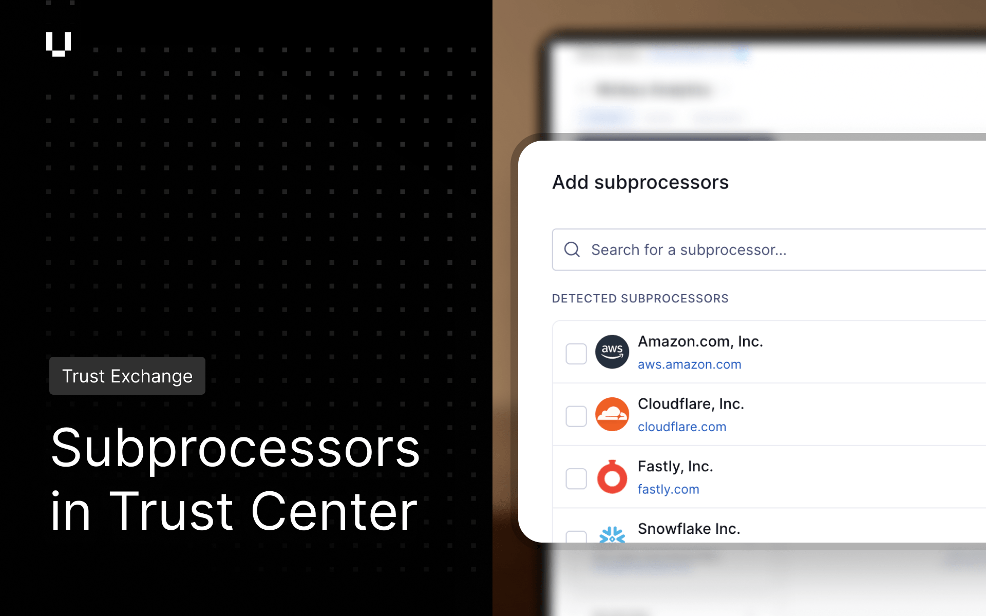 Subprocessors in Trust Center