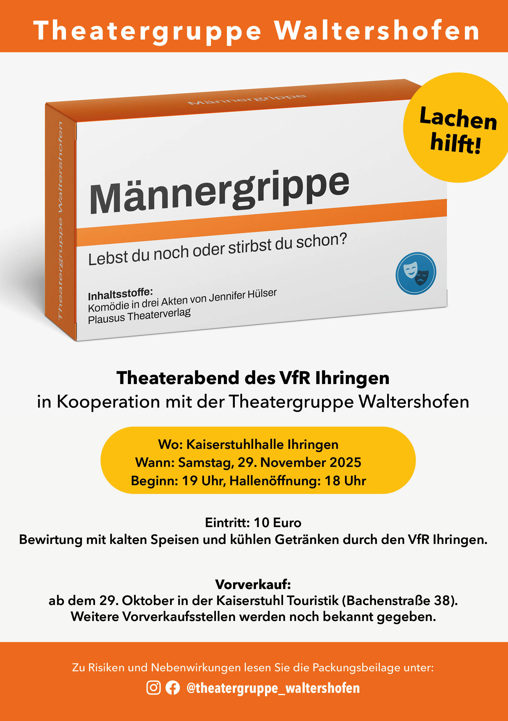 flyer Theatergruppe waltershofen 