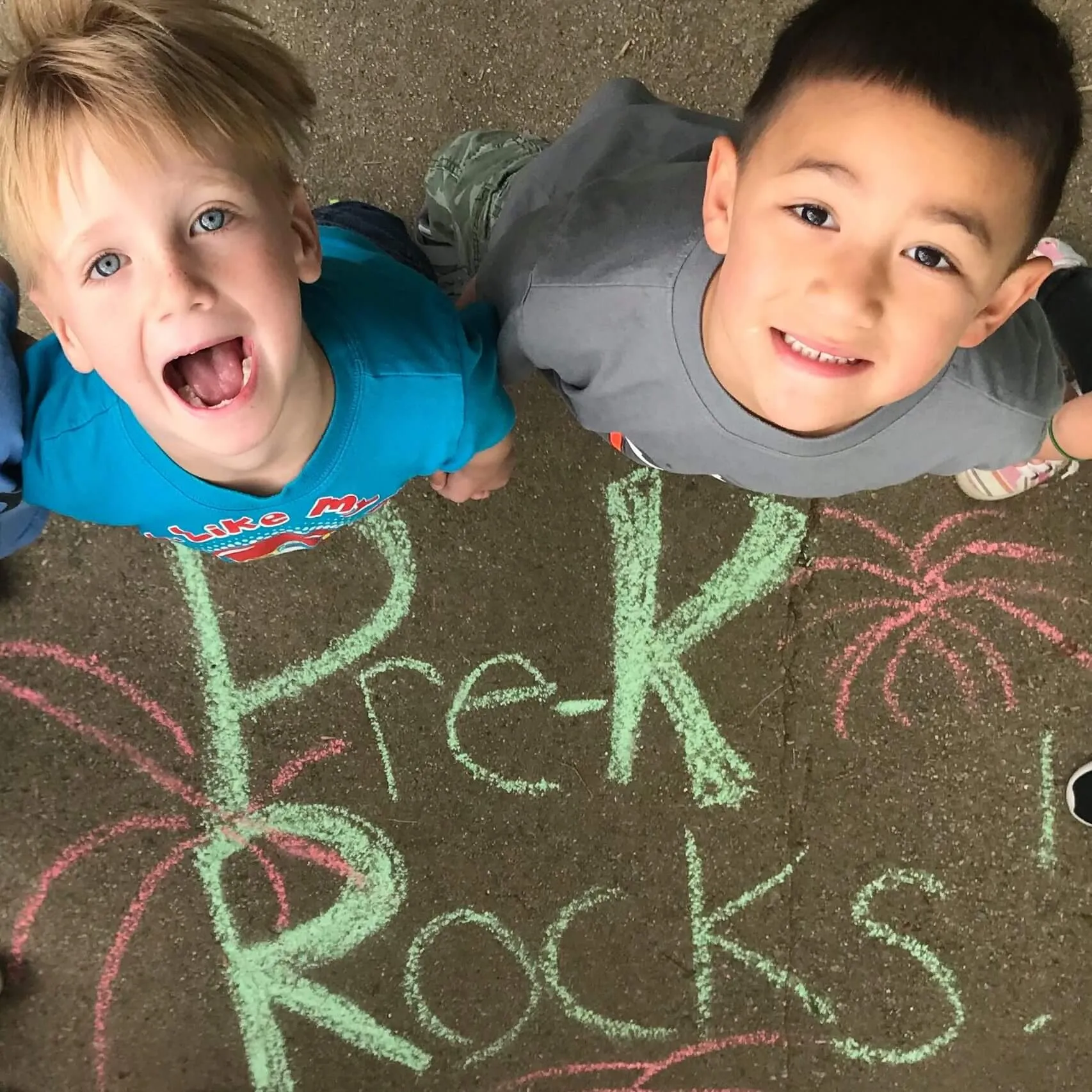Two preschool kids at Grace Lutheran Church