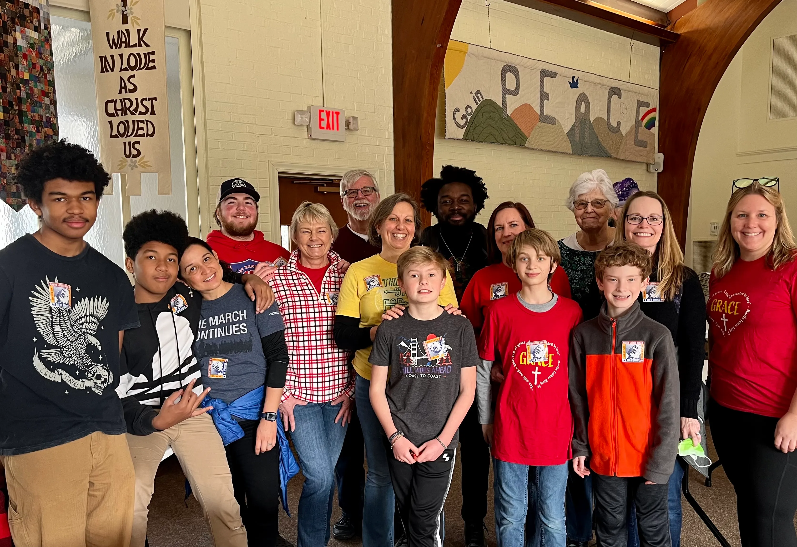 Youth Ministry of Grace Lutheran Church with their parents
