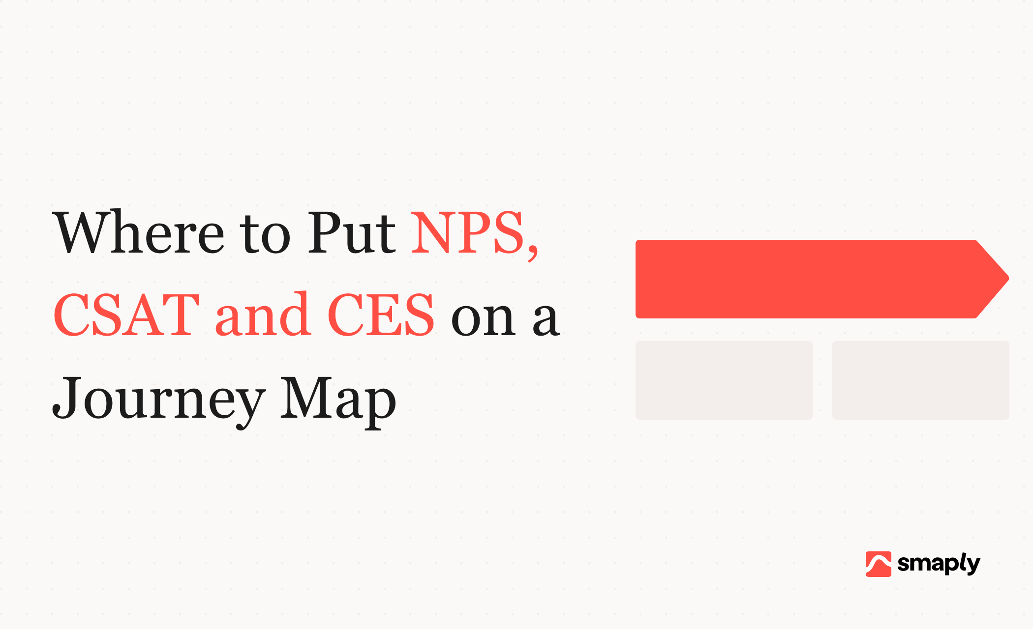 Where to put NPS, CSAT and CES on a journey map