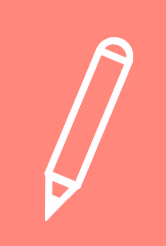 simple pencil illustration that moves back and forth when hovered over
