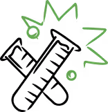 White outline of a hand holding a gear with a euro currency symbol inside on black background.