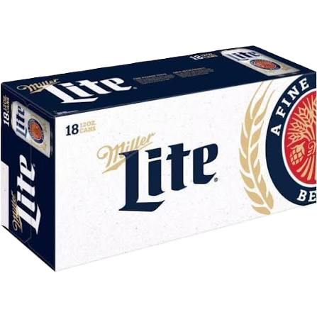 Miller Lite 18pk Cans 