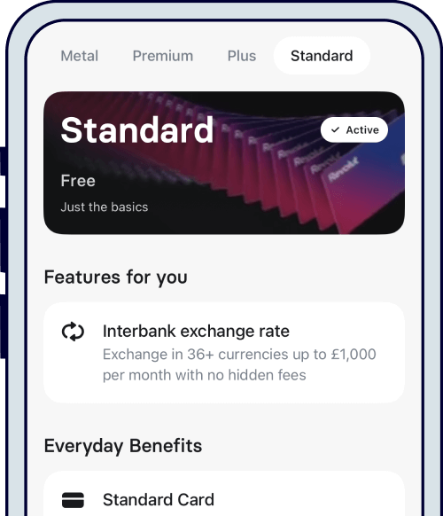 Revolut standard plan