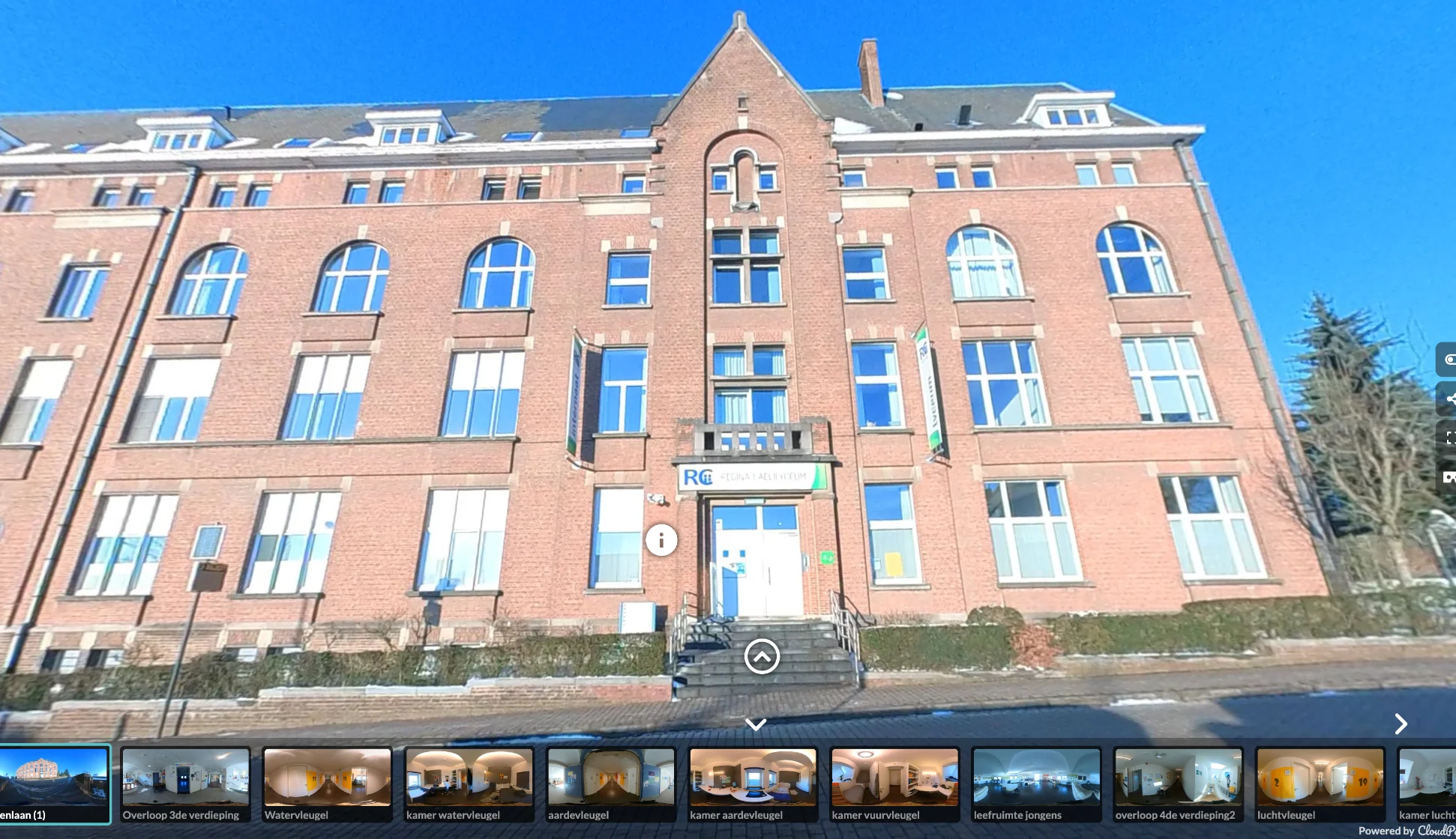 Het gebouw van RC Internaat in Dilbeek