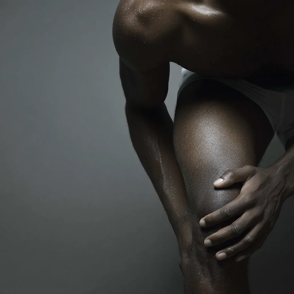 Hands holding the knee, chiropractic care for knee pain in Central, Hong Kong