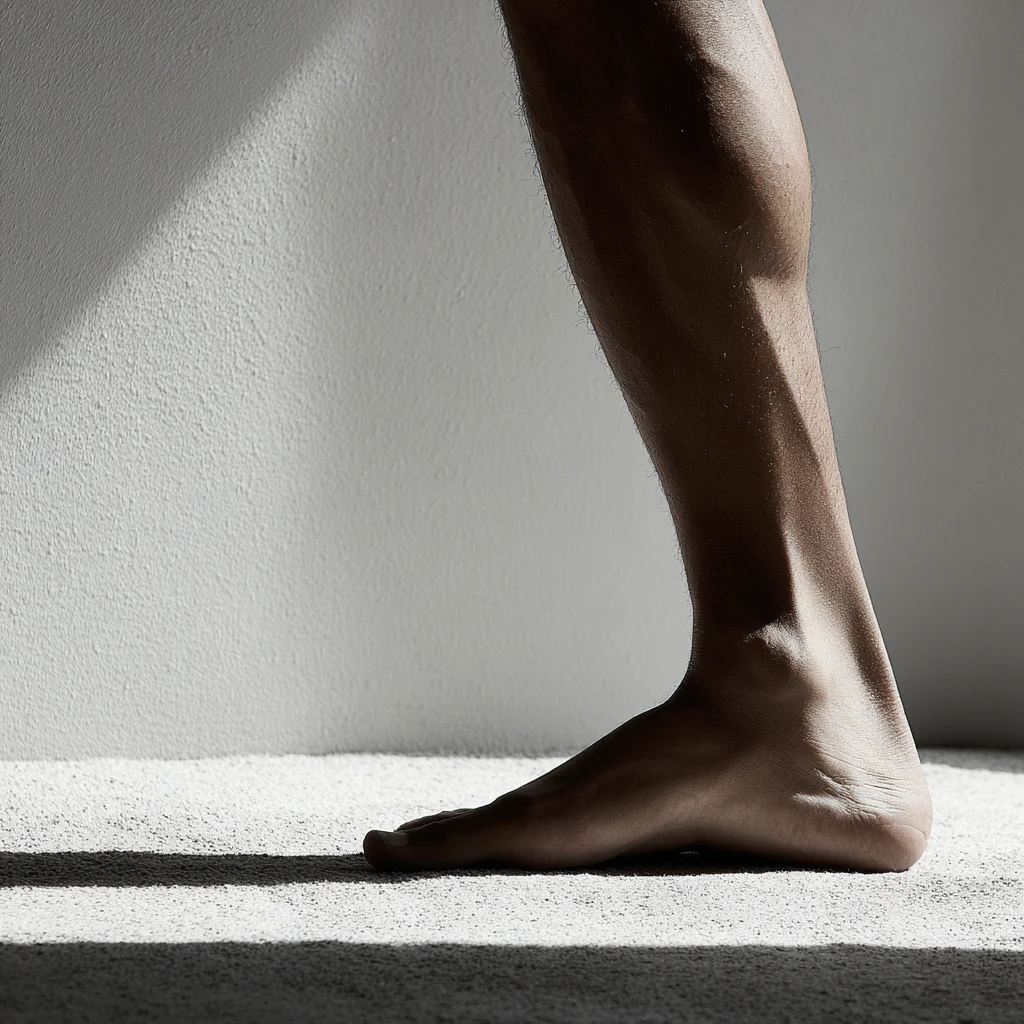 Close-up of a bare foot and ankle, chiropractic care for foot and ankle pain in Central, Hong Kong