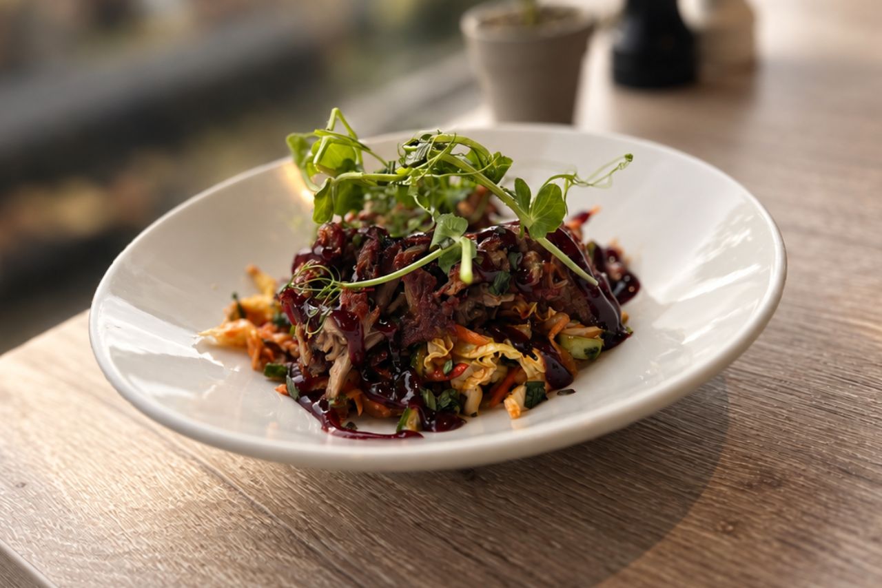 Aromatic duck salad at Cafe Grand, Grasmere