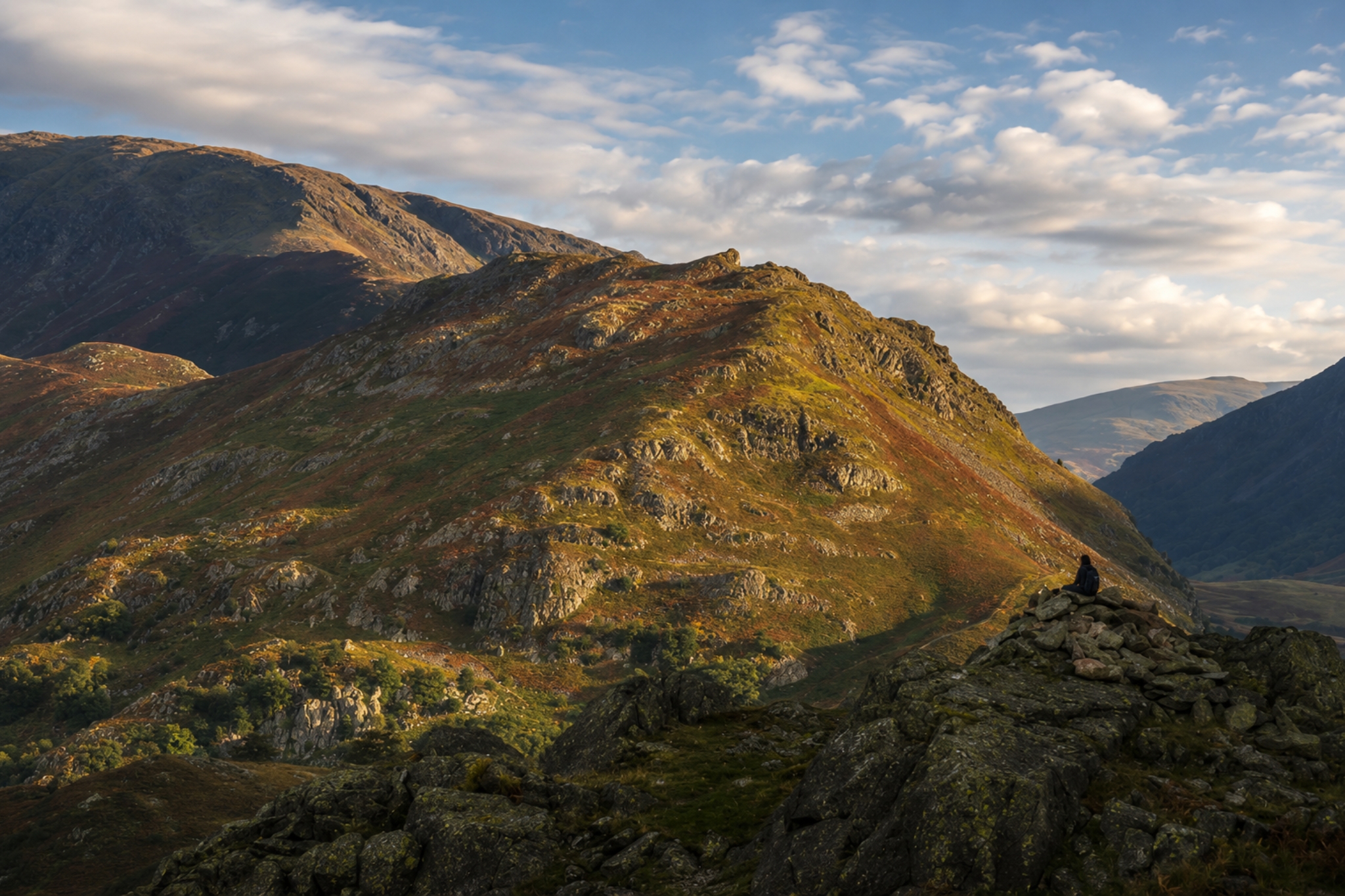 View from Silver How overlooking Grasmere and the surrounding fells
