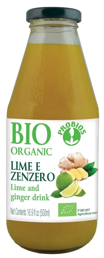 SOK IZ LIMETE IN INGVERJA BIO 500ml | 3822 | Prehrana | EKO Spletna Trgovina Živa