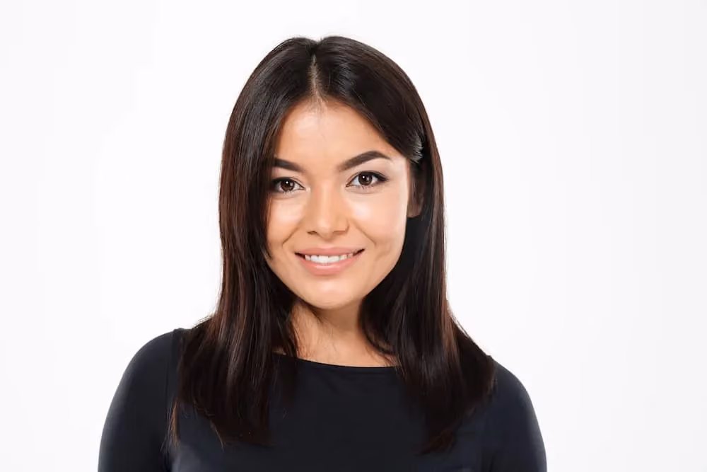 Image of a woman with a confident smile