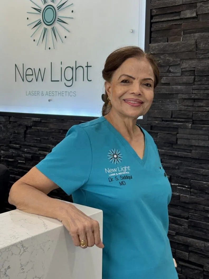 Dr. Shamim Siddiqui, Board Certified Aesthetic Physician and injector at New Light Laser in Medicine Hat
