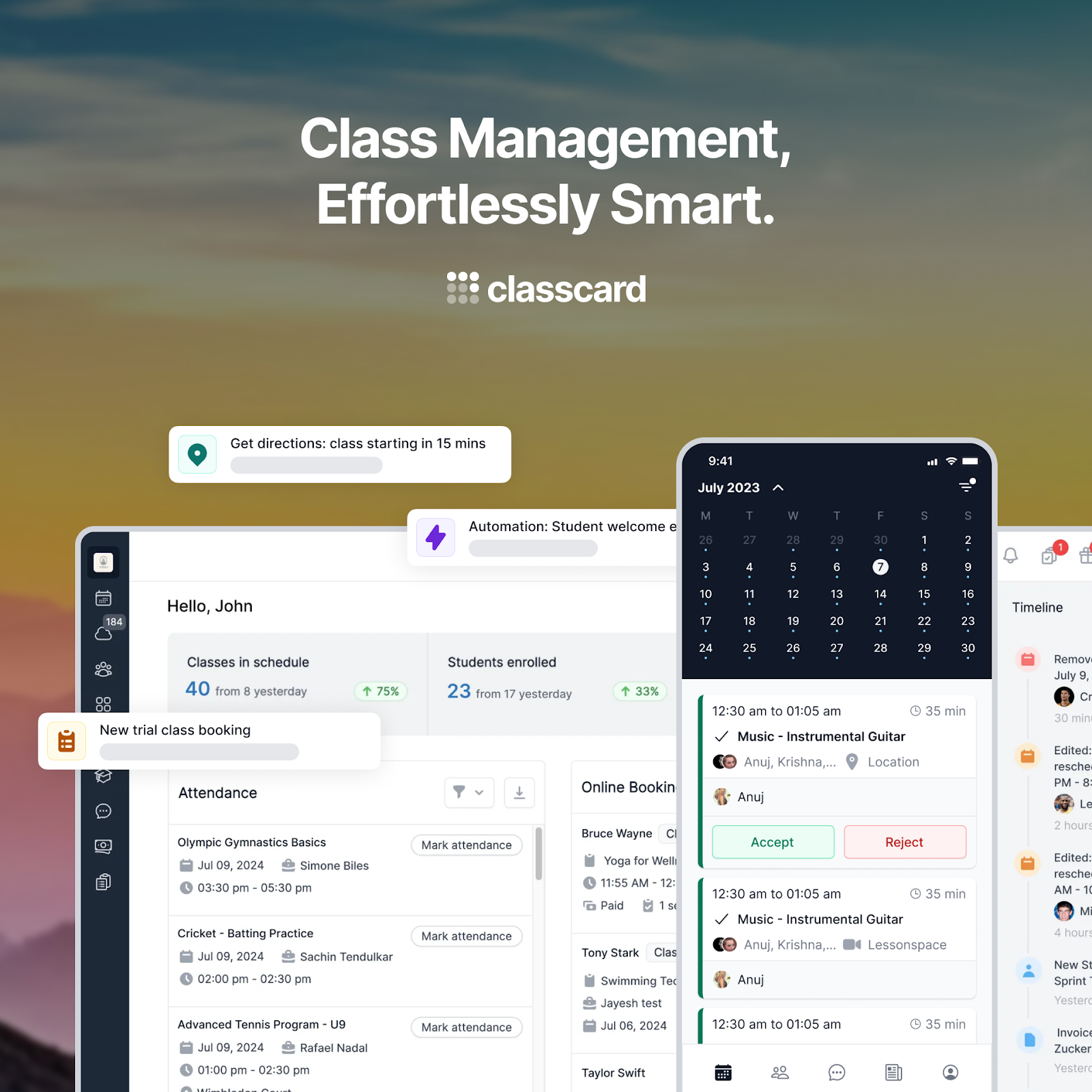 Swim management software