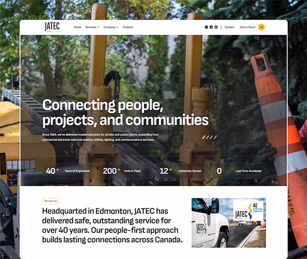 Website Project Graphic - Jatec