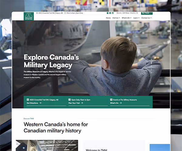 Website Project Graphic - The Military Museum