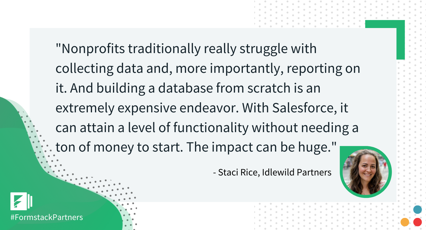 Staci Rice of Idlewild Partners discusses Salesforce for nonprofits.