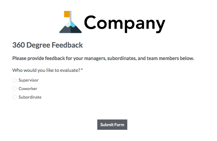 360 degree feedback forms