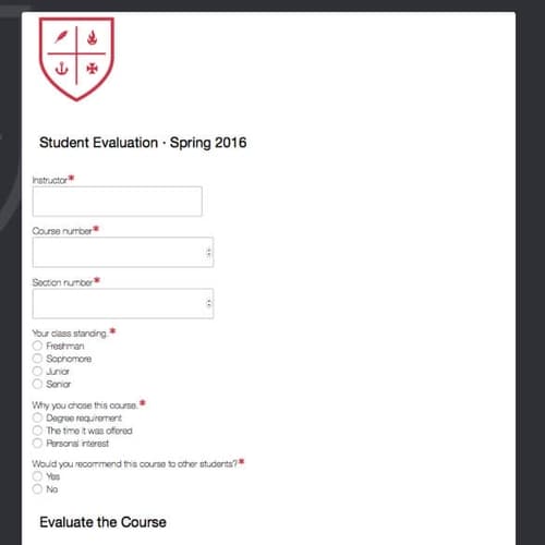 Student Feedback Form Template | Formstack