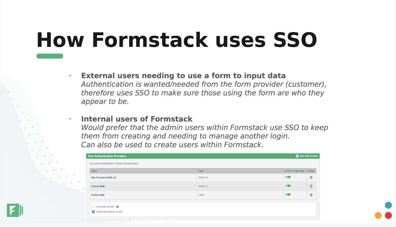 formstack forms hacks for SSO