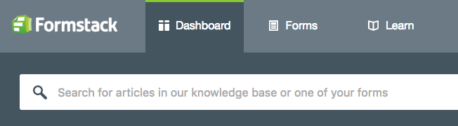 Search Bar in Formstack App