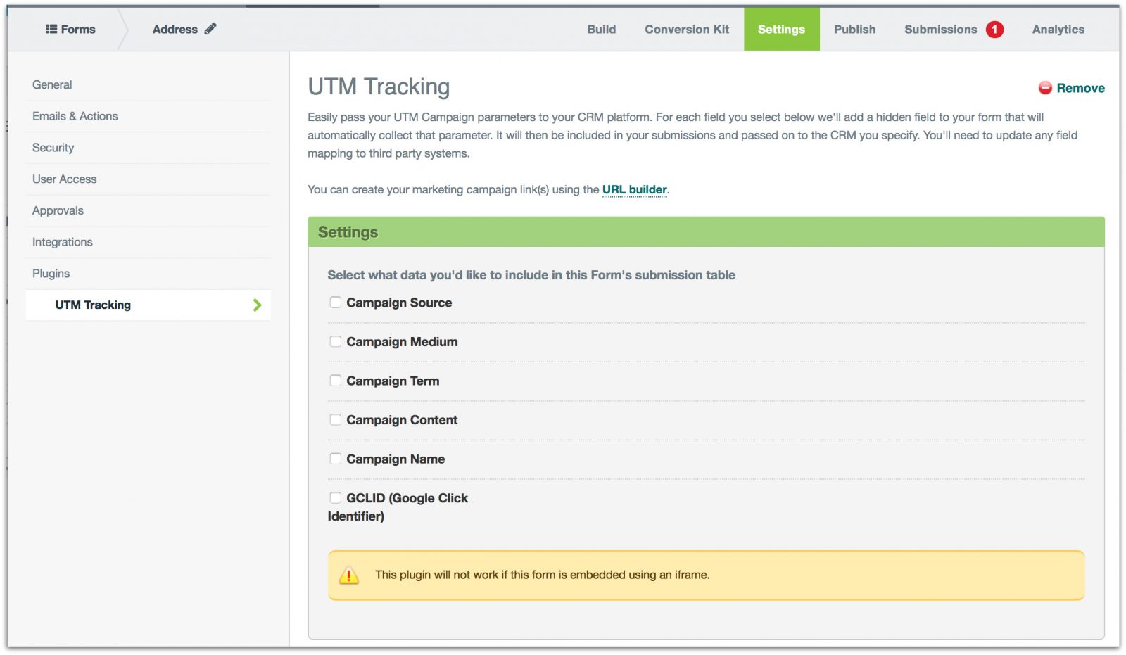 Campaign Tracking with Formstack