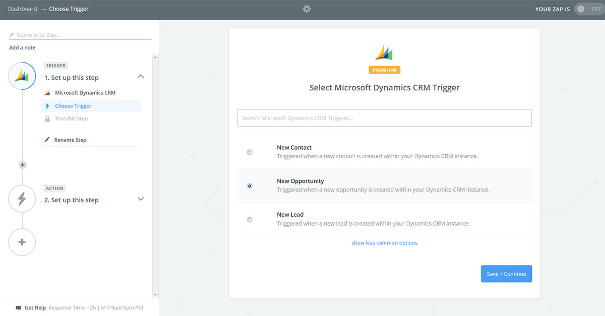 sales quote zapier trigger