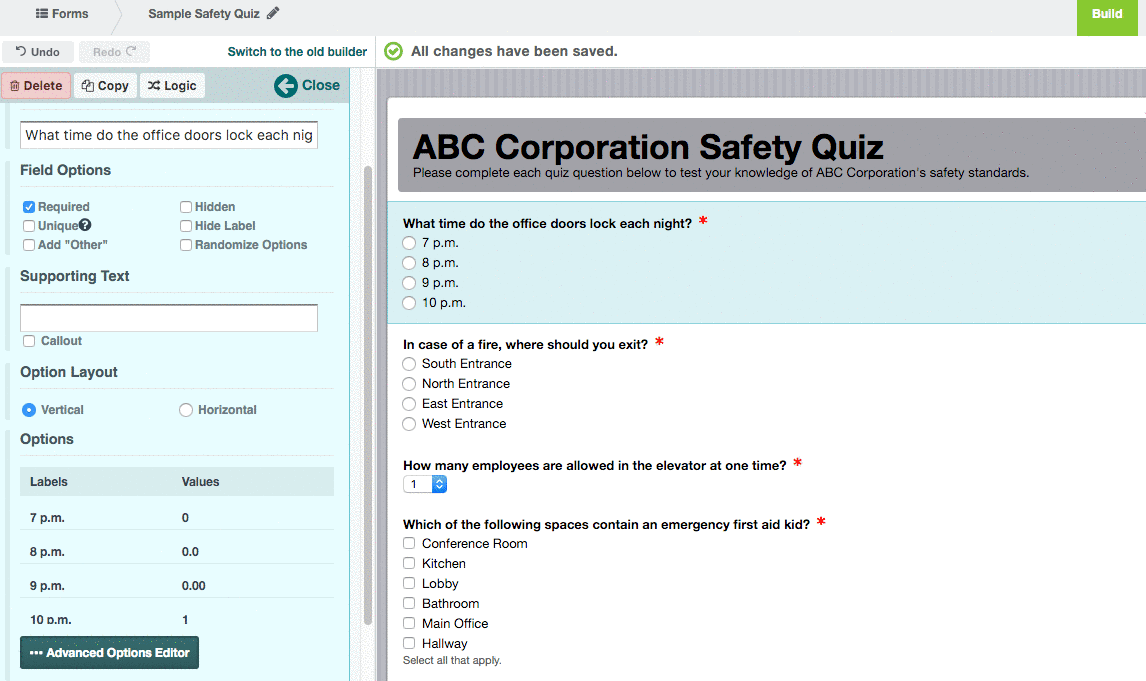 Graded Online Quiz Maker