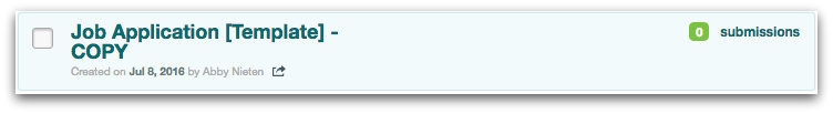 Update Copy from a Formstack Form Template