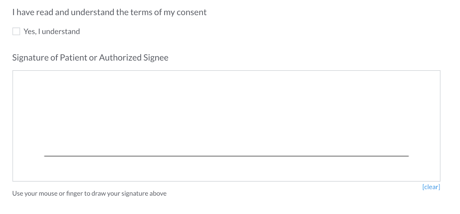 online form builder signature