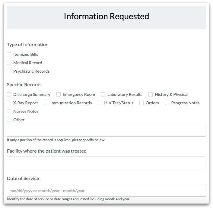 HIPAA Forms: Online HIPAA Medical Release Form