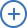 Blue circular icon with a white plus sign in the center.