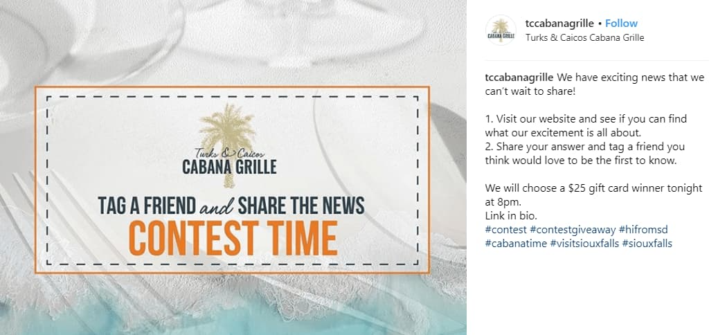 tccabanagrille on instagram