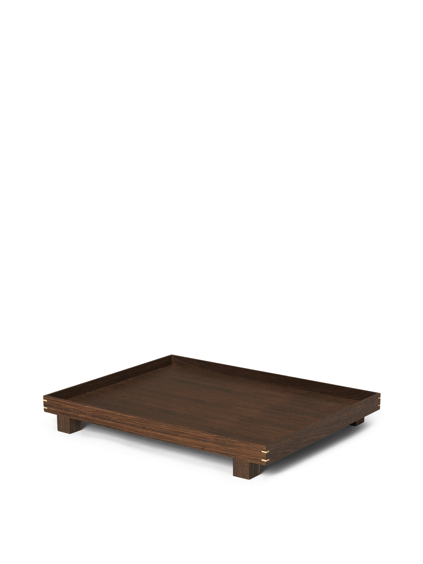 Bon Wooden Tray Large Smoked Oak