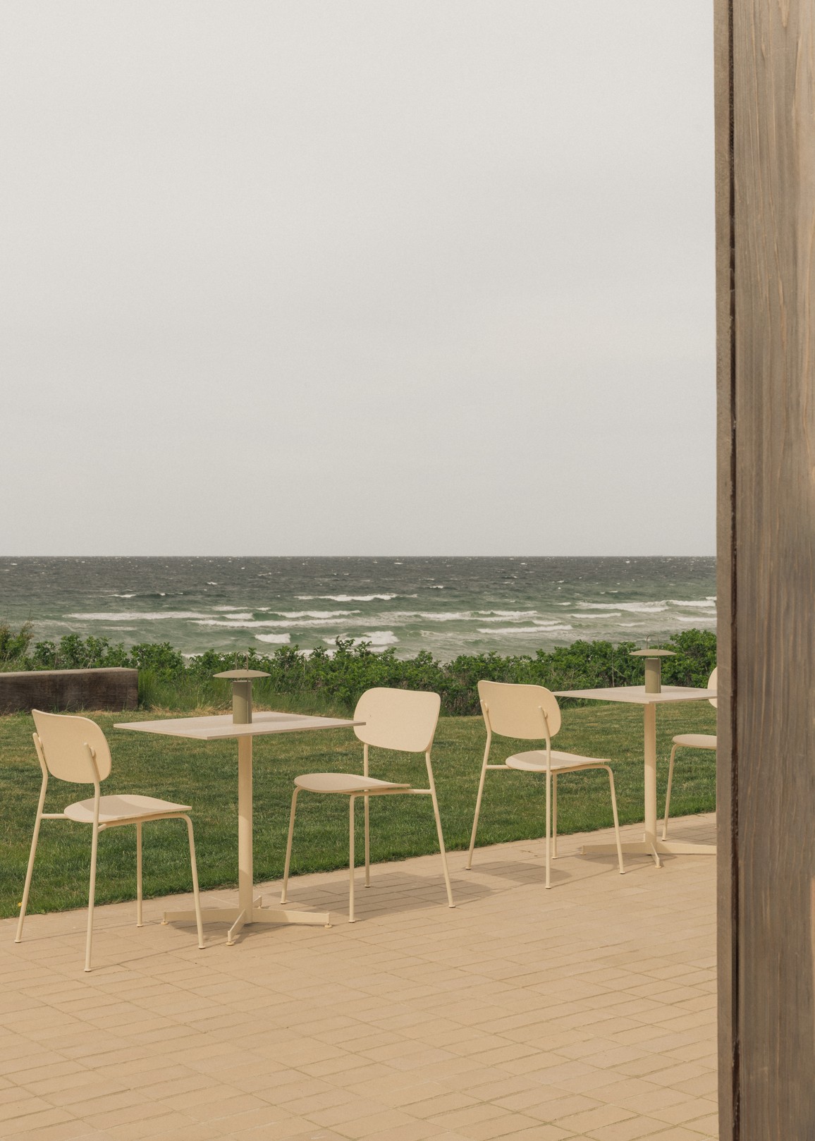 Co Dining Chair Outdoor Ivory Without Armrest