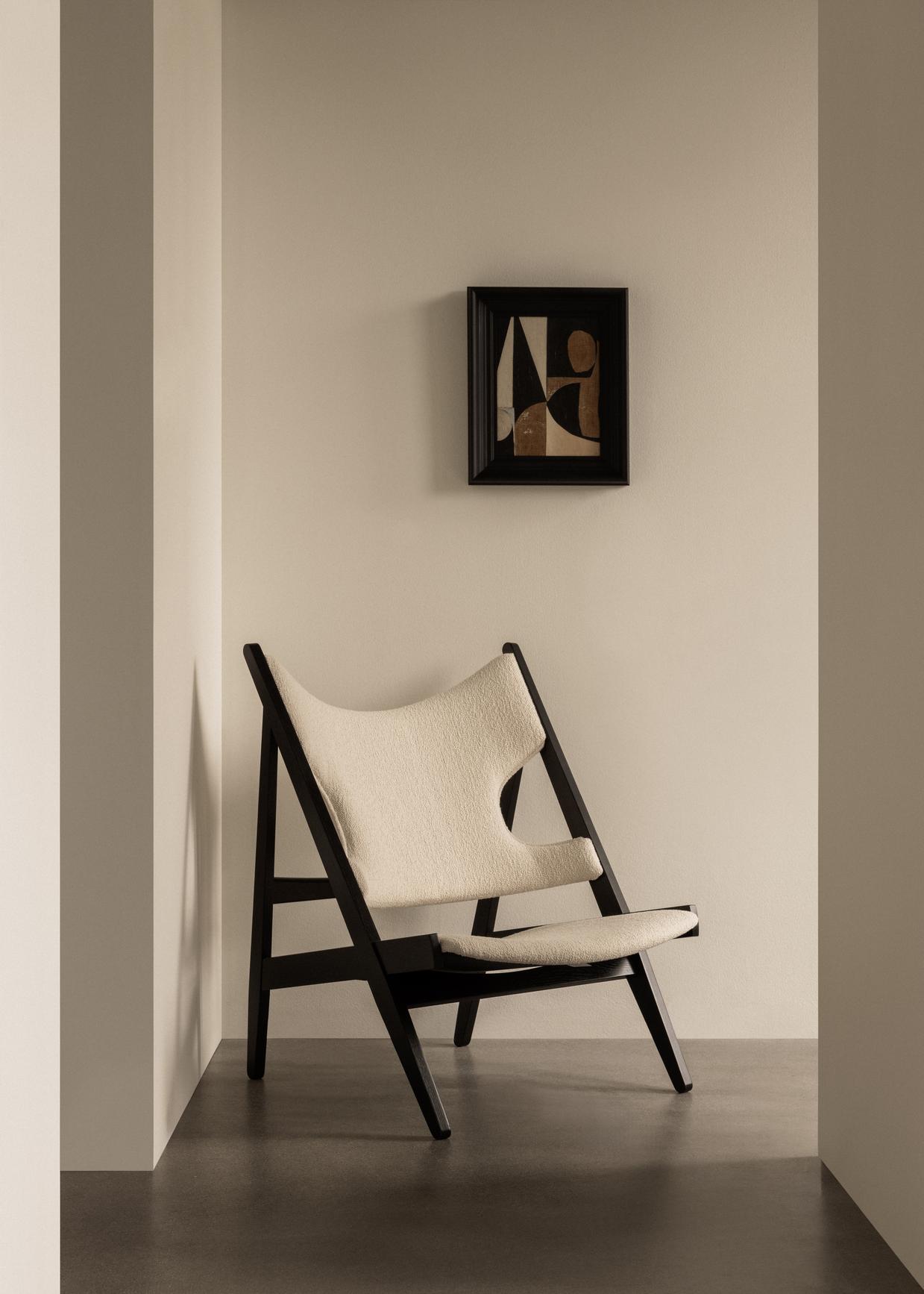 Knitting Lounge Chair Black Oak