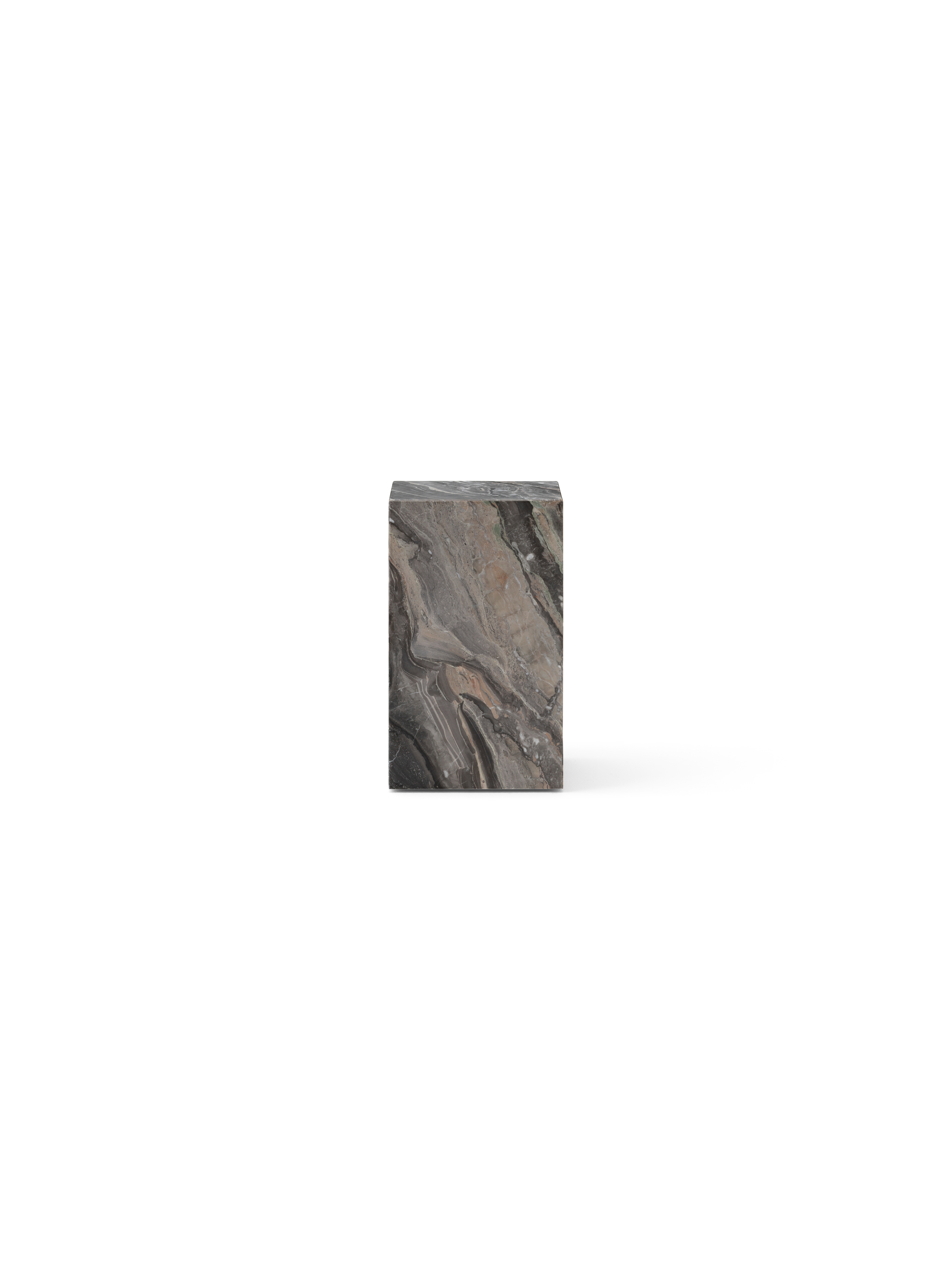 Plinth Tall Grey Galaxy Marble